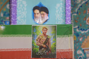 تشییع پیکر شهید تکاور فراجا عباس آقایی در قم
