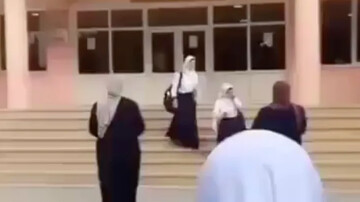 VIDEO: Students turned away from school in Baku for Hijab