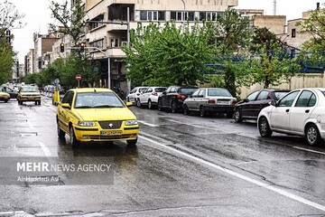 بارش شدید باران در منطقه قره میدان آشخانه