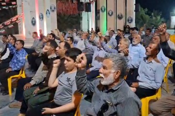 اجتماع مردم انقلابی آبدان در شب ۲۲۴