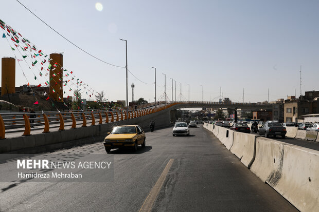 افتتاح پل دسترسی خیابان ستارخان به بزرگراه شهید چمران