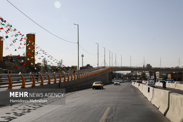 افتتاح پل دسترسی خیابان ستارخان به بزرگراه شهید چمران