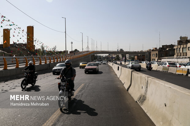 افتتاح پل دسترسی خیابان ستارخان به بزرگراه شهید چمران