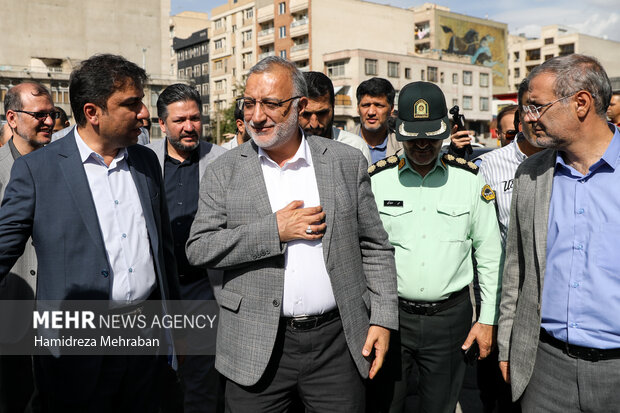 افتتاح پل دسترسی خیابان ستارخان به بزرگراه شهید چمران