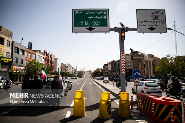 افتتاح پل دسترسی خیابان ستارخان به بزرگراه شهید چمران