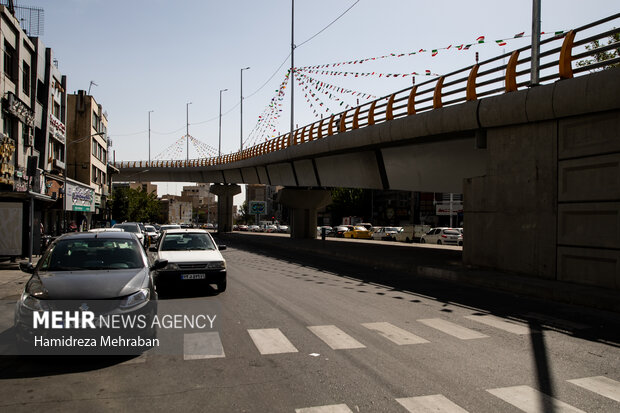 افتتاح پل دسترسی خیابان ستارخان به بزرگراه شهید چمران