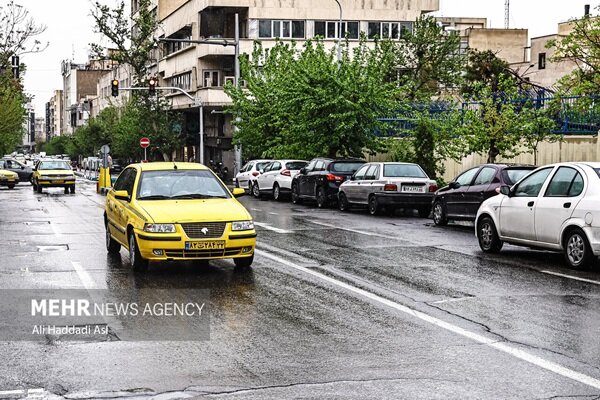 بارش شدید باران در منطقه قره میدان آشخانه