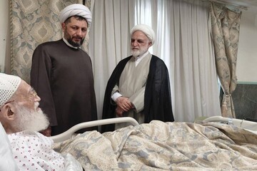 رئیس قوه قضائیه از آیت‌الله نوری همدانی عیادت کرد