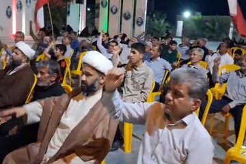 اجتماع مردم انقلابی آبدان در شب ۲۲۵