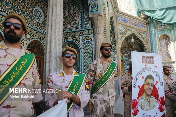 تشییع پیکر شهید عباس آقایی در <a href='https://sayeb.ir/tag/%d9%82%d9%85'></div>قم</a>