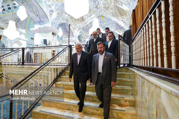 تشرف وزیر میراث فرهنگی به حرم شاهچراغ(ع)
