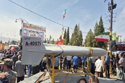 به نمایش درآمدن پهپاد شاهد ۱۳۶ در رزمایش جان فدایان ایران یاسوج