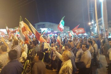 اجتماع مردم برازجان در شب ۲۲۶