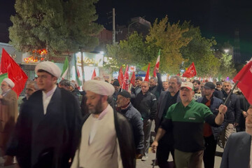 ۲۲۶ شب از حضور مقتدرانه مردم قوچان در میدان