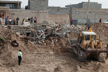 آزادسازی بستر رودخانه مردق در شهرستان ملکان