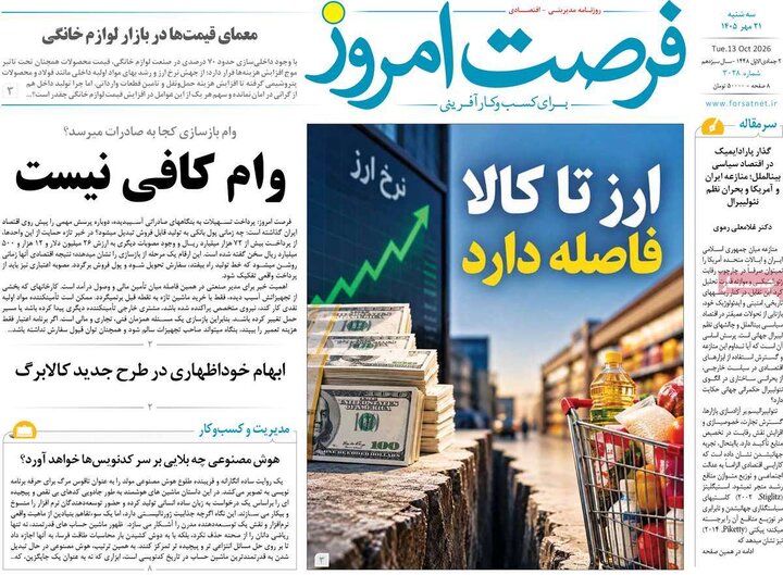 روزنامه های اقتصادی 21 مهر