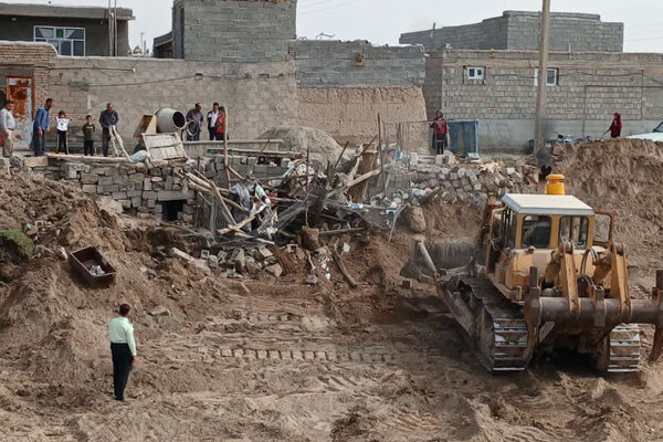 آزادسازی بستر رودخانه مردق در شهرستان ملکان