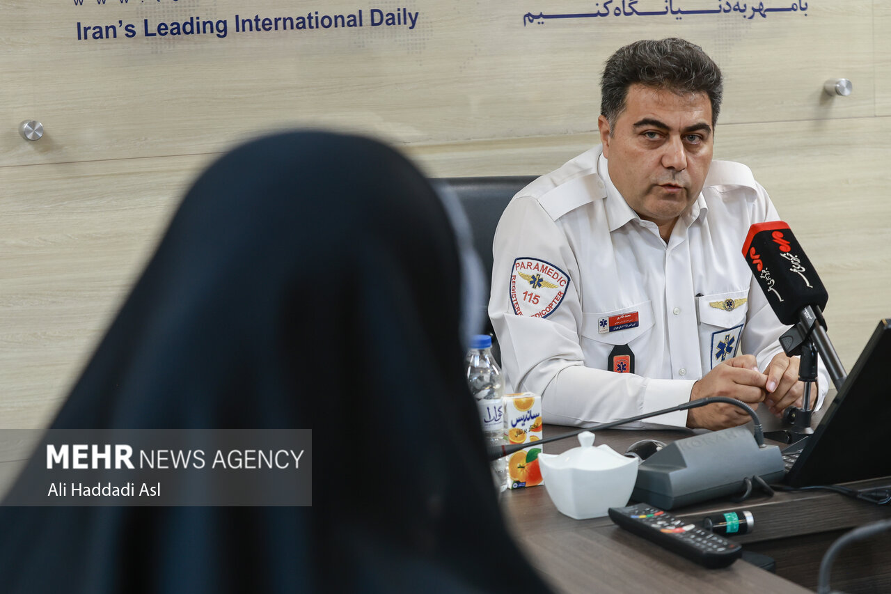 انتقال مصدوم بدحال از آمل به تهران در ۱۰۰ دقیقه