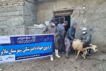خدمات‌رسانی جهادی در ملایر؛ اجرای کاروان سلامت در روستای «بابلقانی»