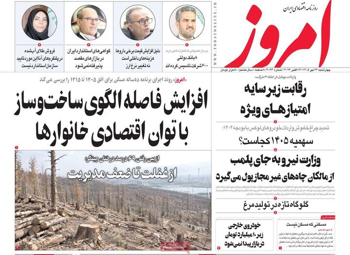 روزنامه‌های اقتصادی 22 مهر