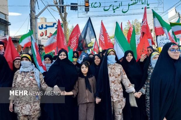 مشگینشهر یکصدا در راهپیمایی «جانفدایان ایران»