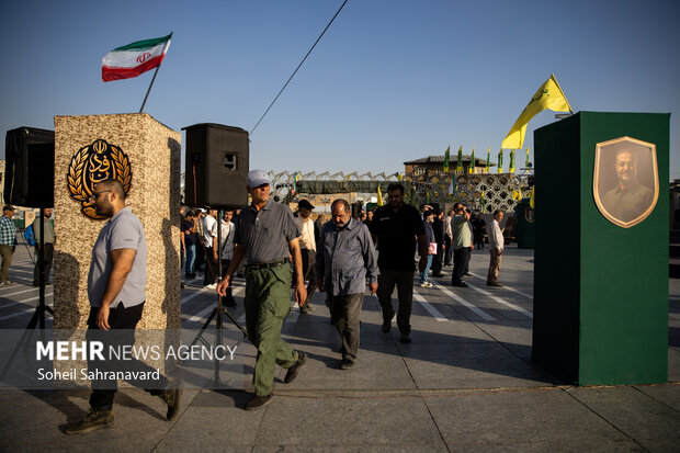 آموزش جان‌فدیان در میدان امام حسین(ع)