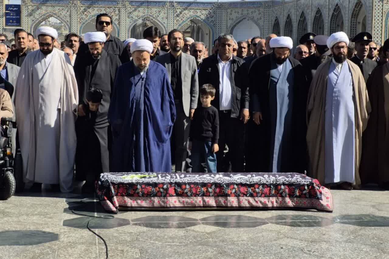 پیکر مادر و همسر شهیدان یعقوبی در مشهد تشییع شد