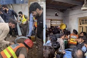 ۲۹ کشته در پی فروریختن سقف یک مدرسه در پیشاور پاکستان