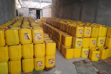 کشف ۱۱ هزار لیتر روغن خوراکی قاچاق به ارزش ۵۰ میلیارد ریال در چگنی
