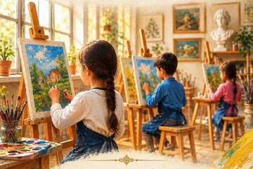 نمایشگاه نقاشی هنرمندان کودک دلفان از ۲۵ مهرماه برپا می‌شود