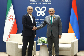 Pezeshkian meets with Armenian PM in Yerevan