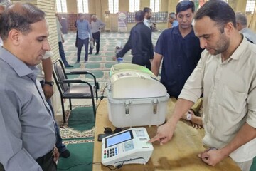 مانور انتخابات در گناوه برگزار شد