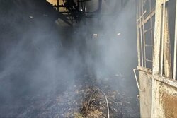 مهار آتش‌سوزی سوله هزار متری در بجنورد