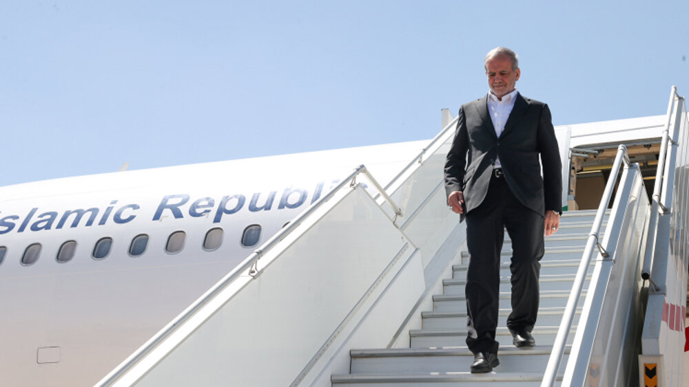 Pezeshkian arrives in Armenia for Intl. Biodiversity Summit