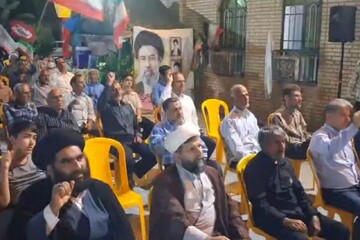 اجتماع مردم انقلابی آبدان در شب ۲۳۱