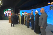 آیین تکریم موکب‌داران عراقی در حرم مطهر رضوی