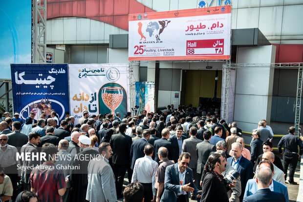افتتاحیه بیست‌وپنجمین نمایشگاه بین‌المللی دام و طیور