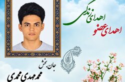 نوجوان ۱۶ ساله قلعه‌نو خرقان به چند بیمار زندگی بخشید