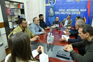 بررسی زمینه‌های همکاری گروه رسانه‌ای مهر و مرکز تحلیلی اوربلی ارمنستان