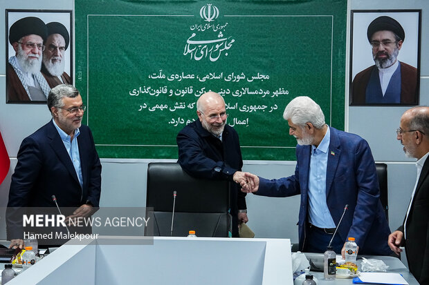 نشست بررسی مسائل حوزه بهداشت، درمان و سلامت با حضور رئیس مجلس