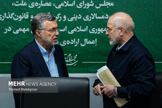 نشست بررسی مسائل حوزه بهداشت، درمان و سلامت با حضور رئیس مجلس