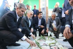 مزار شهید گمنام مصلی بجنورد میزبان وزیر ارشاد و معاون رئیس‌جمهور شد