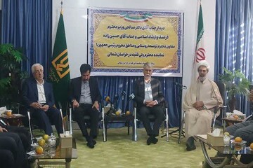 وزیر فرهنگ و ارشاد اسلامی با نماینده ولی‌فقیه درخراسان شمالی دیدار کرد