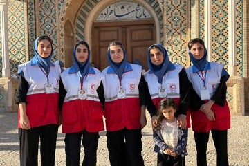 تیم دختران هلال‌احمر دورود در مسابقات کشوری نایب‌قهرمان شد