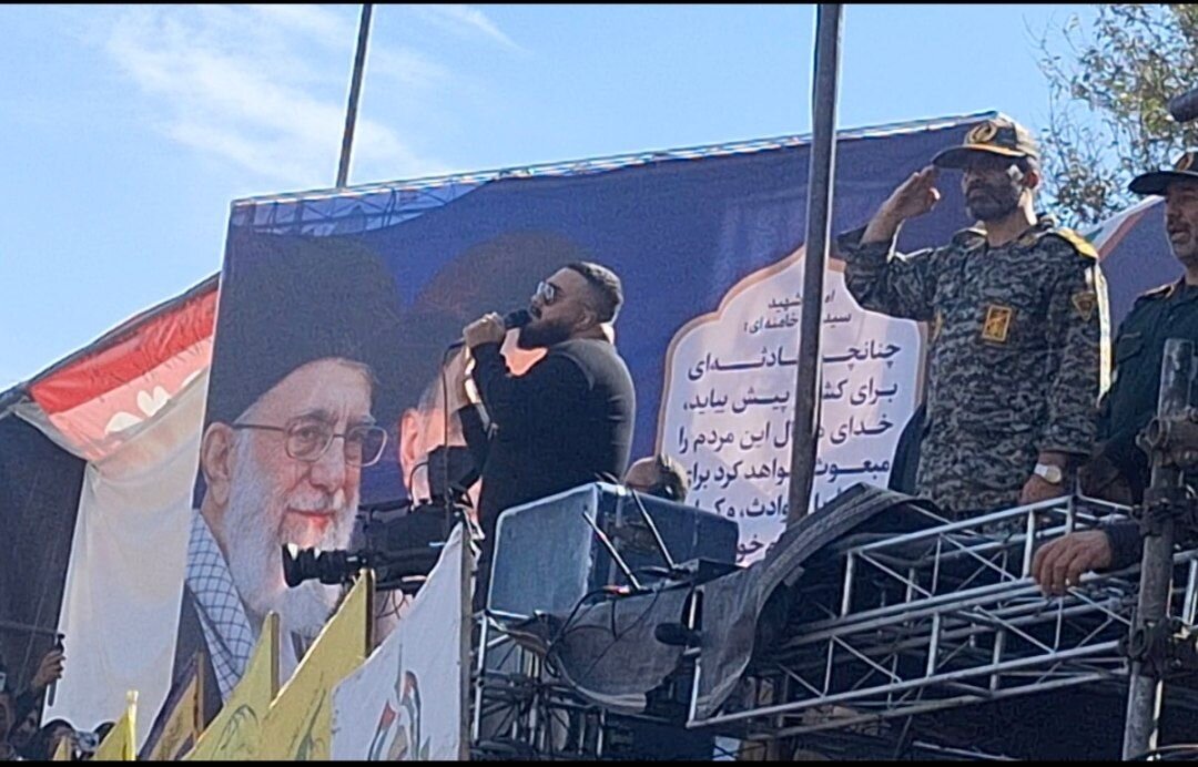 خواننده رپ انقلابی در جمع جانفدایان اراکی