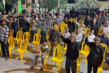 اجتماع مردم انقلابی آبدان در شب ۲۳۶