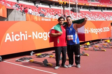 Shot putters Nikoei Majd, Beigrezaei win gold and silver in 2026 Nagoya