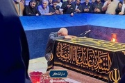 الرئيس الايراني يزور مرقد القائد الشهيد
