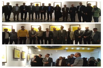نمایشگاه کاریکاتور «واگویه‌های مرد عینکی» در ازنا افتتاح شد