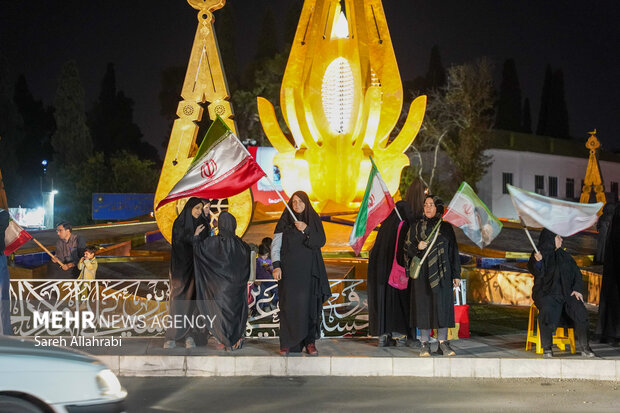 تجمع عزاداران فاطمی در شیراز